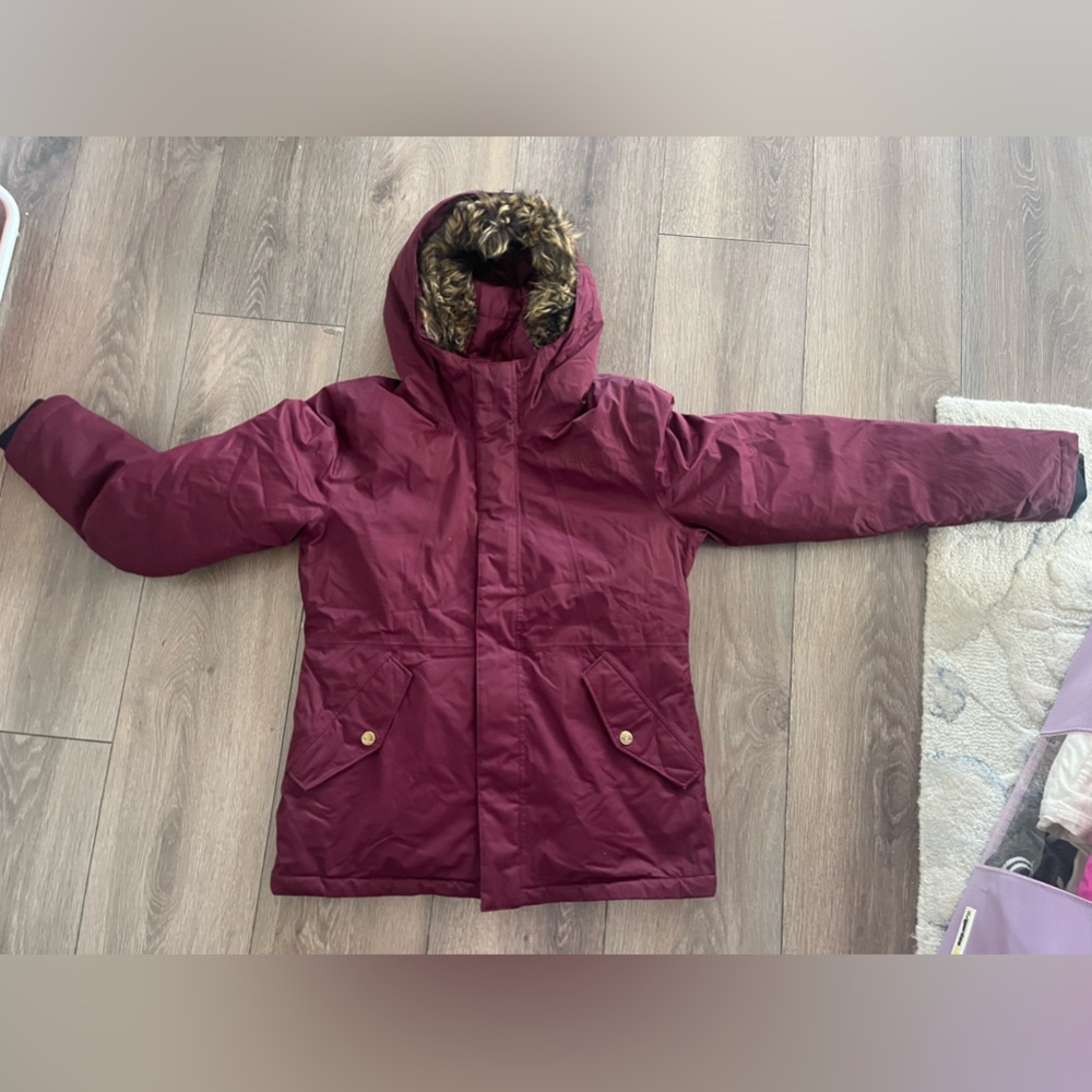 North face down coat girls